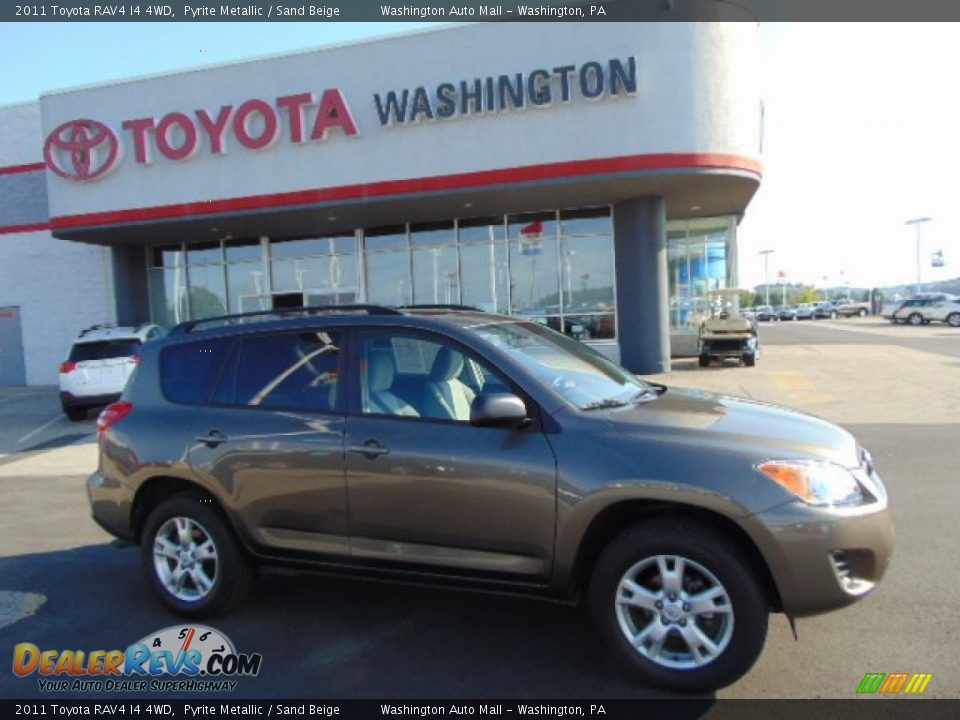 2011 Toyota RAV4 I4 4WD Pyrite Metallic / Sand Beige Photo #2