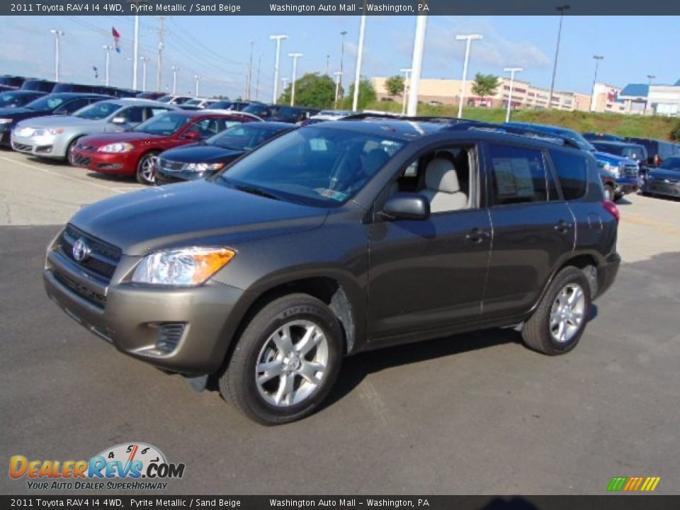 2011 Toyota RAV4 I4 4WD Pyrite Metallic / Sand Beige Photo #5
