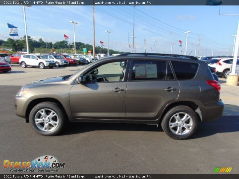 2011 Toyota RAV4 I4 4WD Pyrite Metallic / Sand Beige Photo #6