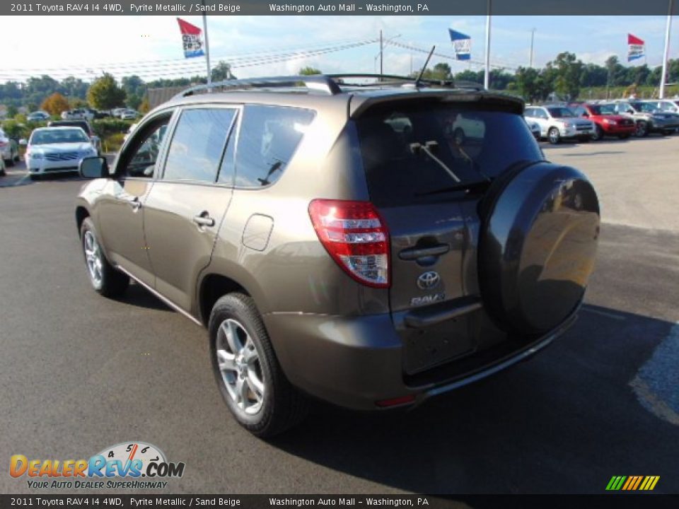 2011 Toyota RAV4 I4 4WD Pyrite Metallic / Sand Beige Photo #7