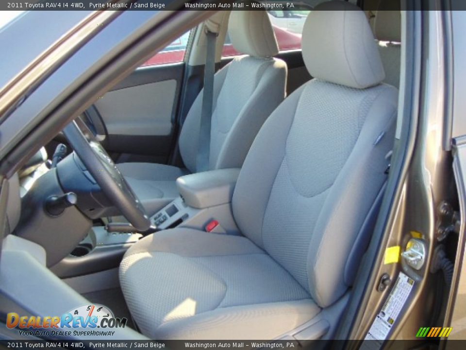 2011 Toyota RAV4 I4 4WD Pyrite Metallic / Sand Beige Photo #12