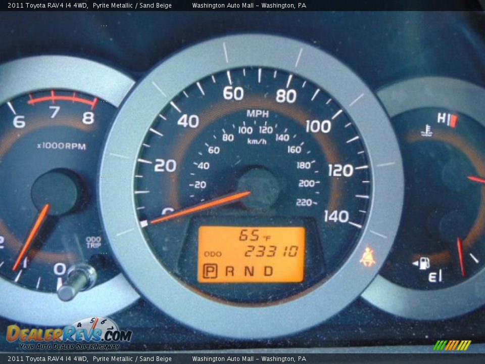 2011 Toyota RAV4 I4 4WD Pyrite Metallic / Sand Beige Photo #20