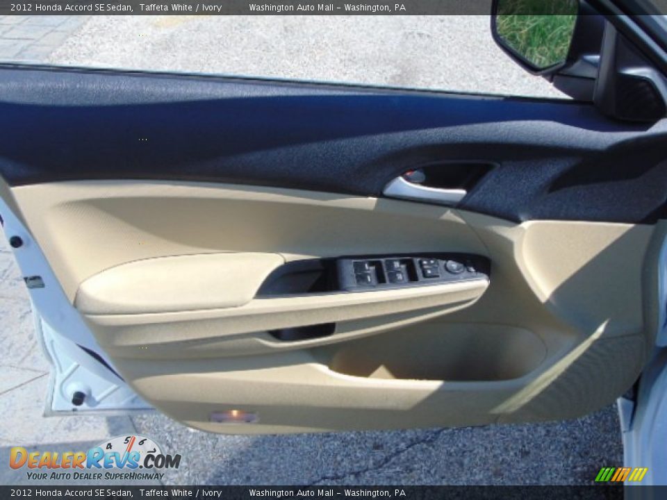 2012 Honda Accord SE Sedan Taffeta White / Ivory Photo #12