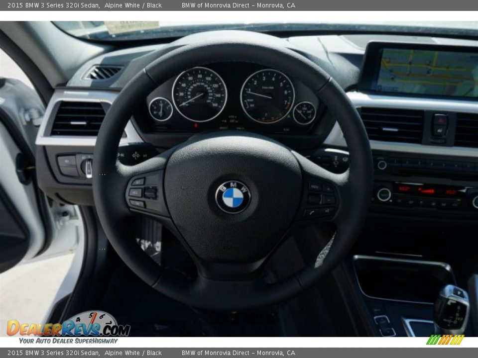 2015 BMW 3 Series 320i Sedan Alpine White / Black Photo #9