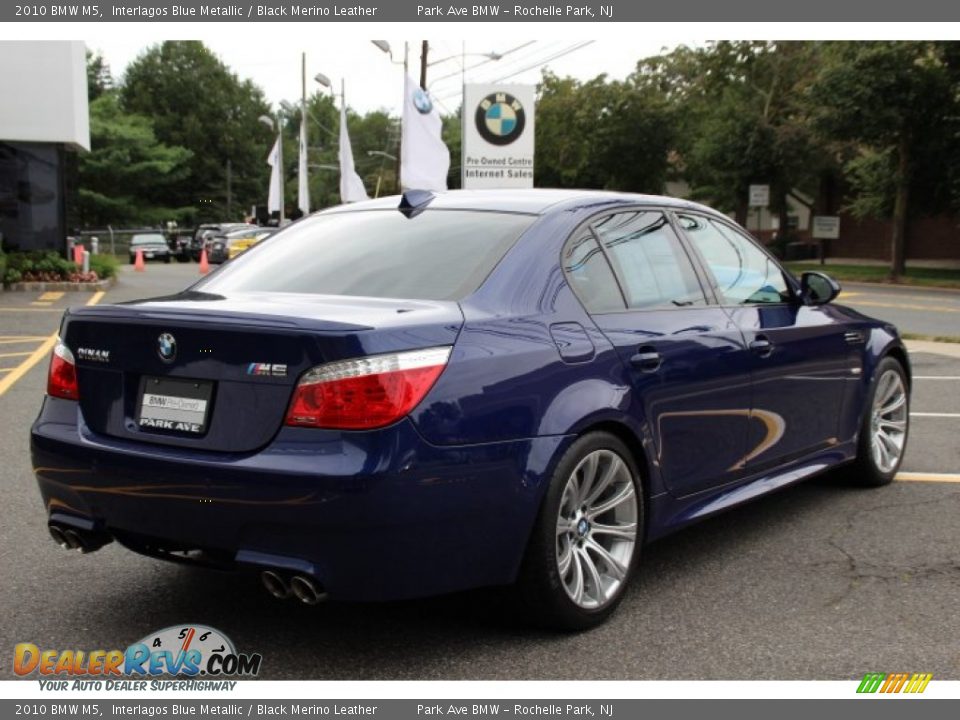 2010 BMW M5 Interlagos Blue Metallic / Black Merino Leather Photo #3