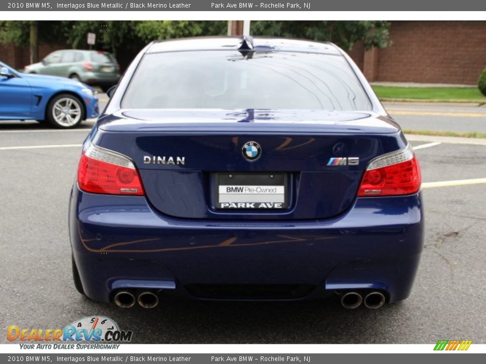 2010 BMW M5 Interlagos Blue Metallic / Black Merino Leather Photo #4