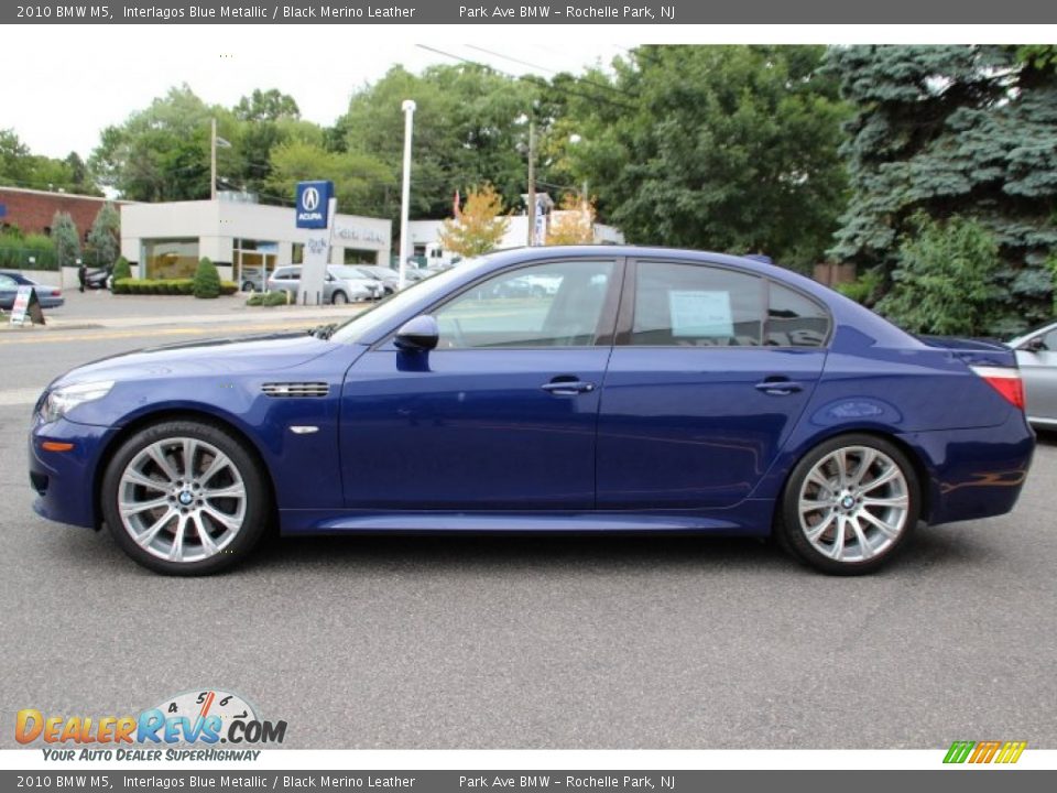 2010 BMW M5 Interlagos Blue Metallic / Black Merino Leather Photo #6