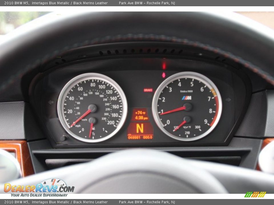 2010 BMW M5 Interlagos Blue Metallic / Black Merino Leather Photo #21