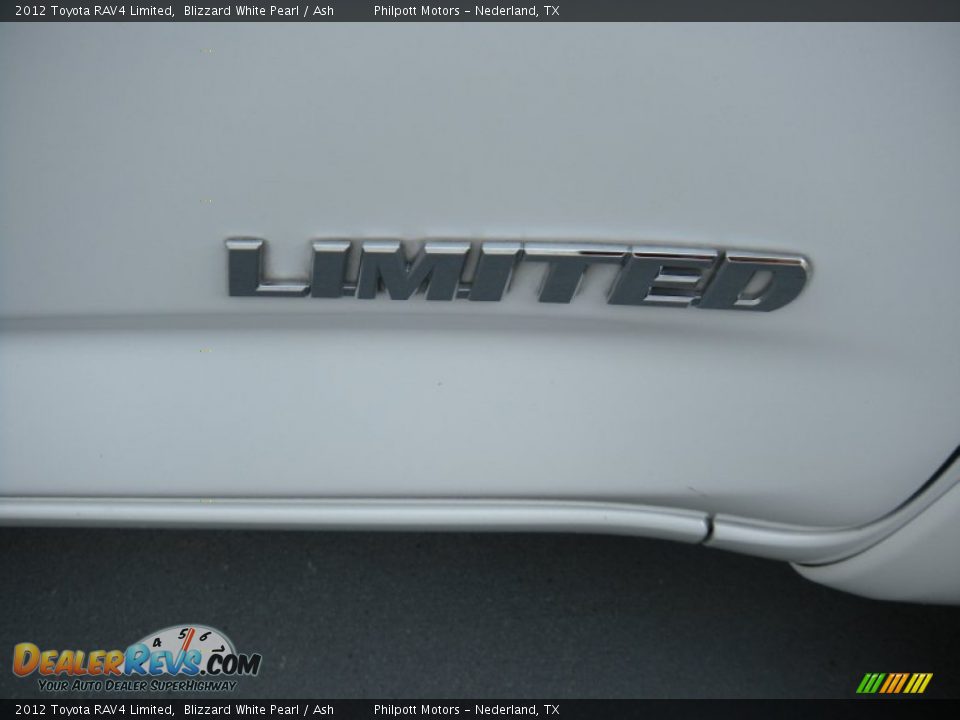 2012 Toyota RAV4 Limited Blizzard White Pearl / Ash Photo #18
