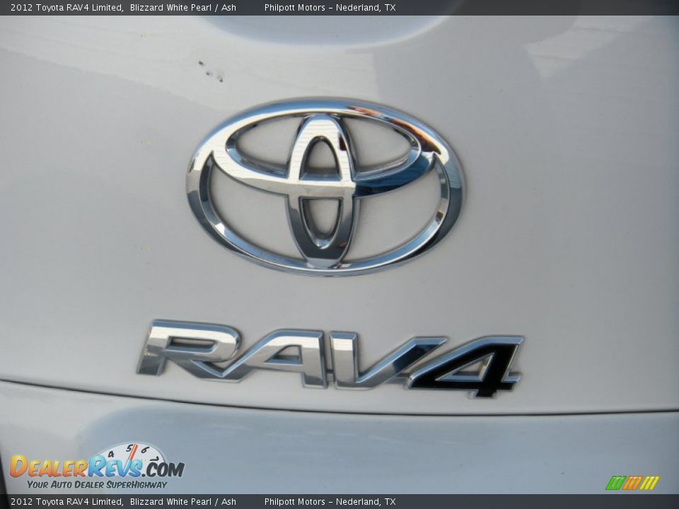 2012 Toyota RAV4 Limited Blizzard White Pearl / Ash Photo #20