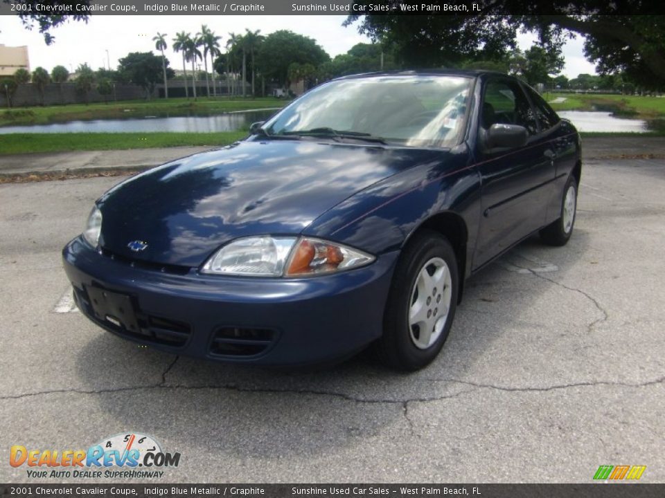 2001 Chevrolet Cavalier Coupe Indigo Blue Metallic / Graphite Photo #1
