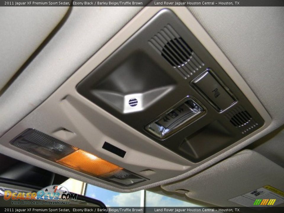 2011 Jaguar XF Premium Sport Sedan Ebony Black / Barley Beige/Truffle Brown Photo #31