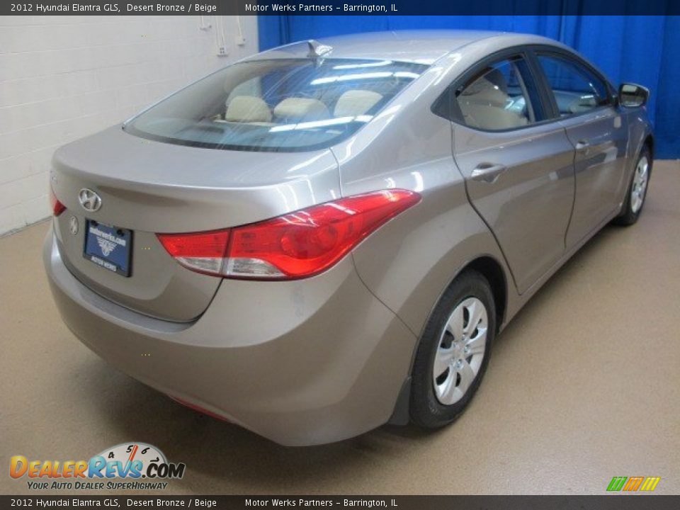 2012 Hyundai Elantra GLS Desert Bronze / Beige Photo #9