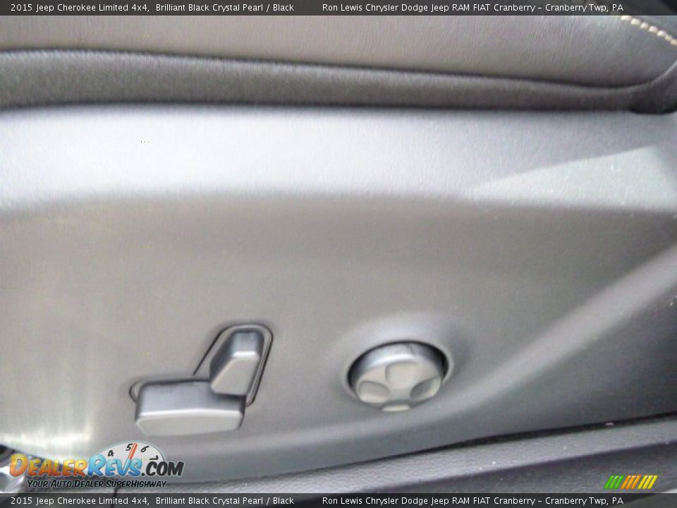 2015 Jeep Cherokee Limited 4x4 Brilliant Black Crystal Pearl / Black Photo #13