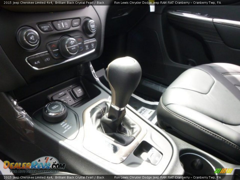 2015 Jeep Cherokee Limited 4x4 Brilliant Black Crystal Pearl / Black Photo #16