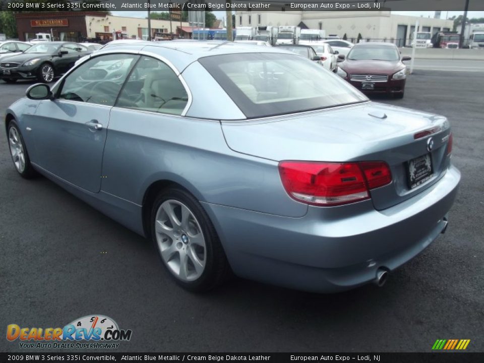 2009 BMW 3 Series 335i Convertible Atlantic Blue Metallic / Cream Beige Dakota Leather Photo #3