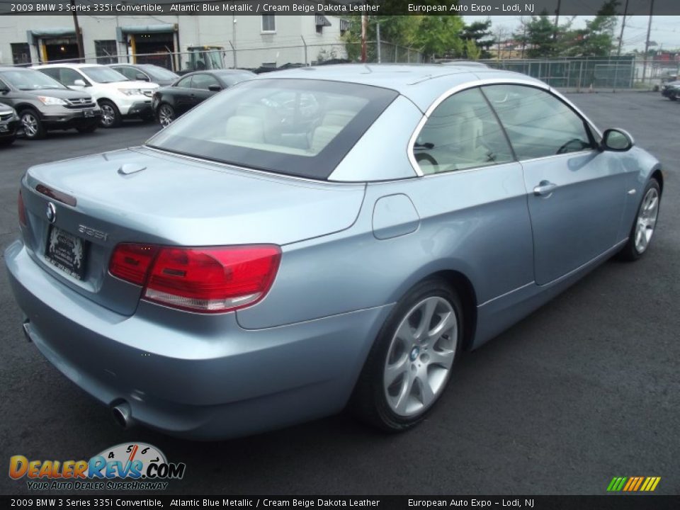 2009 BMW 3 Series 335i Convertible Atlantic Blue Metallic / Cream Beige Dakota Leather Photo #4