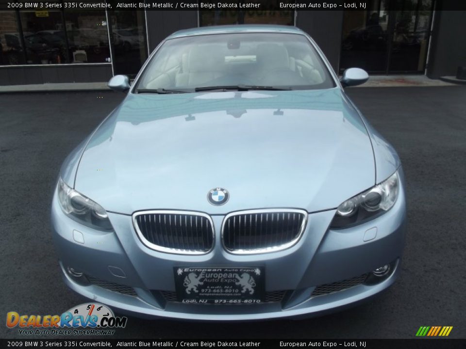 2009 BMW 3 Series 335i Convertible Atlantic Blue Metallic / Cream Beige Dakota Leather Photo #6