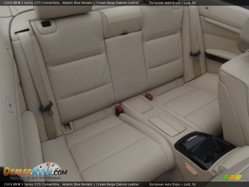 2009 BMW 3 Series 335i Convertible Atlantic Blue Metallic / Cream Beige Dakota Leather Photo #14