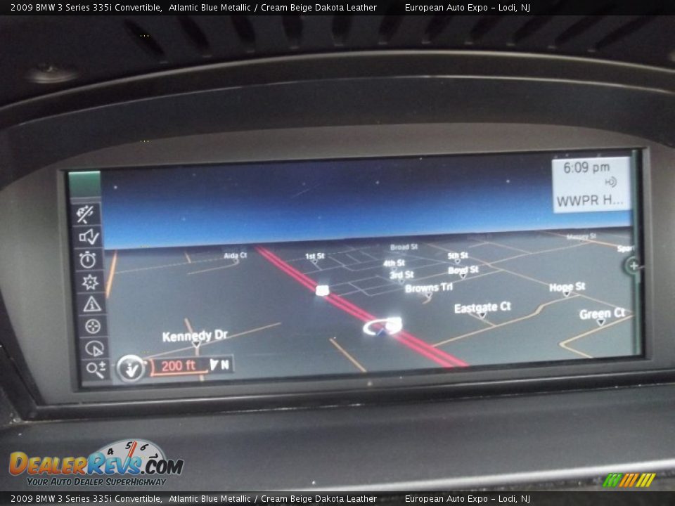 2009 BMW 3 Series 335i Convertible Atlantic Blue Metallic / Cream Beige Dakota Leather Photo #17