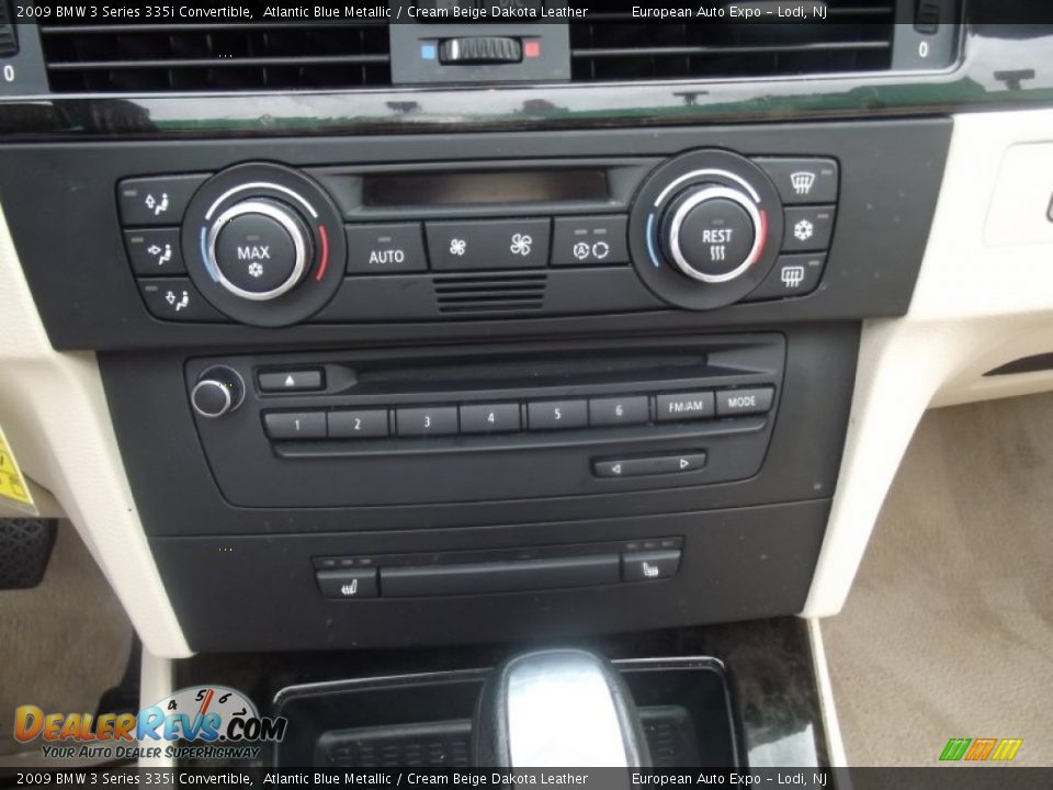 2009 BMW 3 Series 335i Convertible Atlantic Blue Metallic / Cream Beige Dakota Leather Photo #18