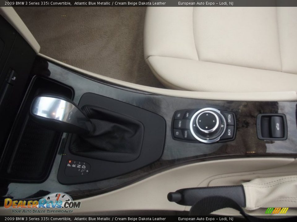 2009 BMW 3 Series 335i Convertible Atlantic Blue Metallic / Cream Beige Dakota Leather Photo #19