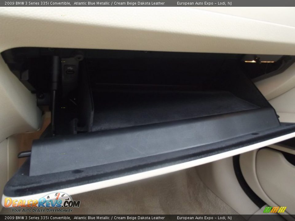 2009 BMW 3 Series 335i Convertible Atlantic Blue Metallic / Cream Beige Dakota Leather Photo #22