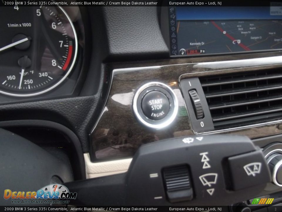 2009 BMW 3 Series 335i Convertible Atlantic Blue Metallic / Cream Beige Dakota Leather Photo #23