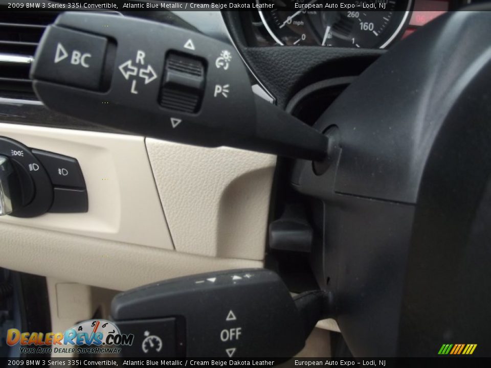 2009 BMW 3 Series 335i Convertible Atlantic Blue Metallic / Cream Beige Dakota Leather Photo #24