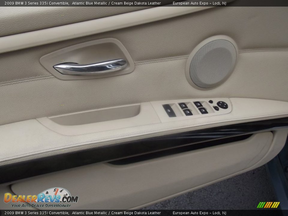 2009 BMW 3 Series 335i Convertible Atlantic Blue Metallic / Cream Beige Dakota Leather Photo #28