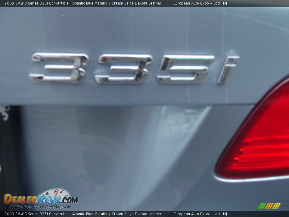 2009 BMW 3 Series 335i Convertible Atlantic Blue Metallic / Cream Beige Dakota Leather Photo #30