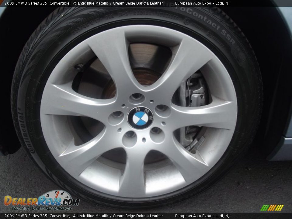 2009 BMW 3 Series 335i Convertible Atlantic Blue Metallic / Cream Beige Dakota Leather Photo #32