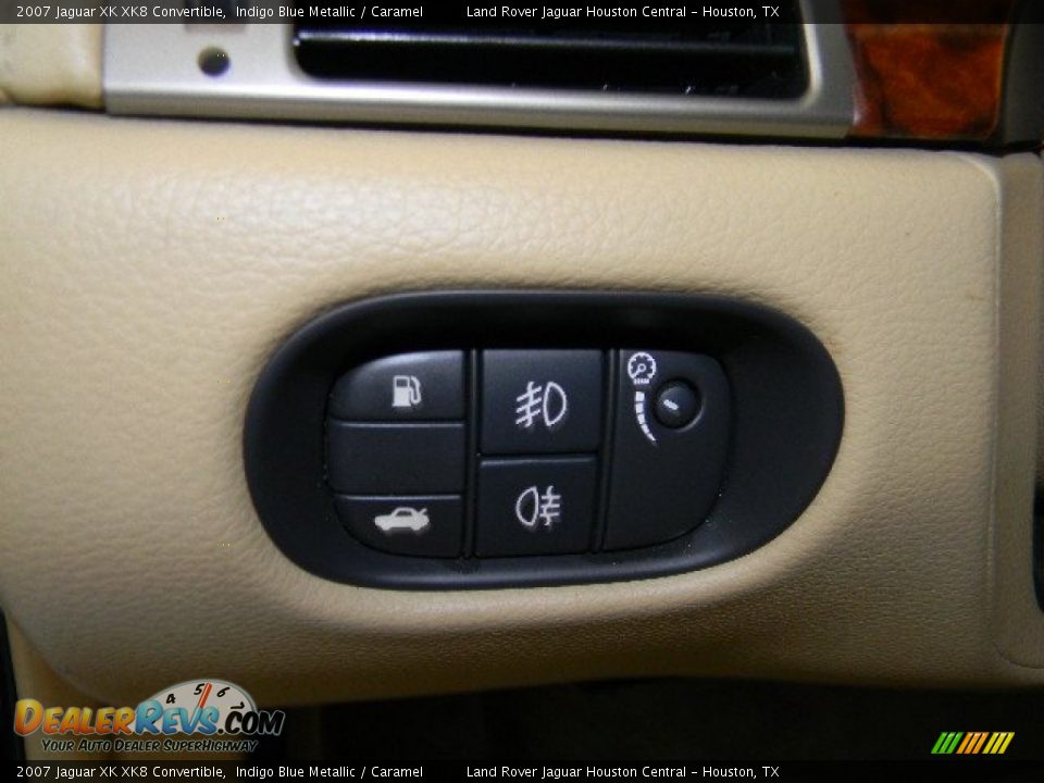 2007 Jaguar XK XK8 Convertible Indigo Blue Metallic / Caramel Photo #16