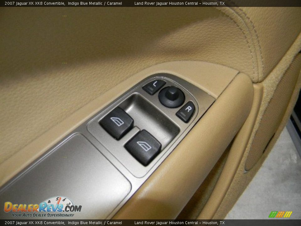 2007 Jaguar XK XK8 Convertible Indigo Blue Metallic / Caramel Photo #27