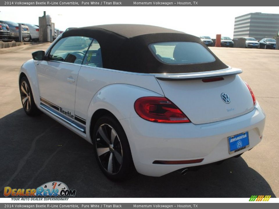 2014 Volkswagen Beetle R-Line Convertible Pure White / Titan Black Photo #4