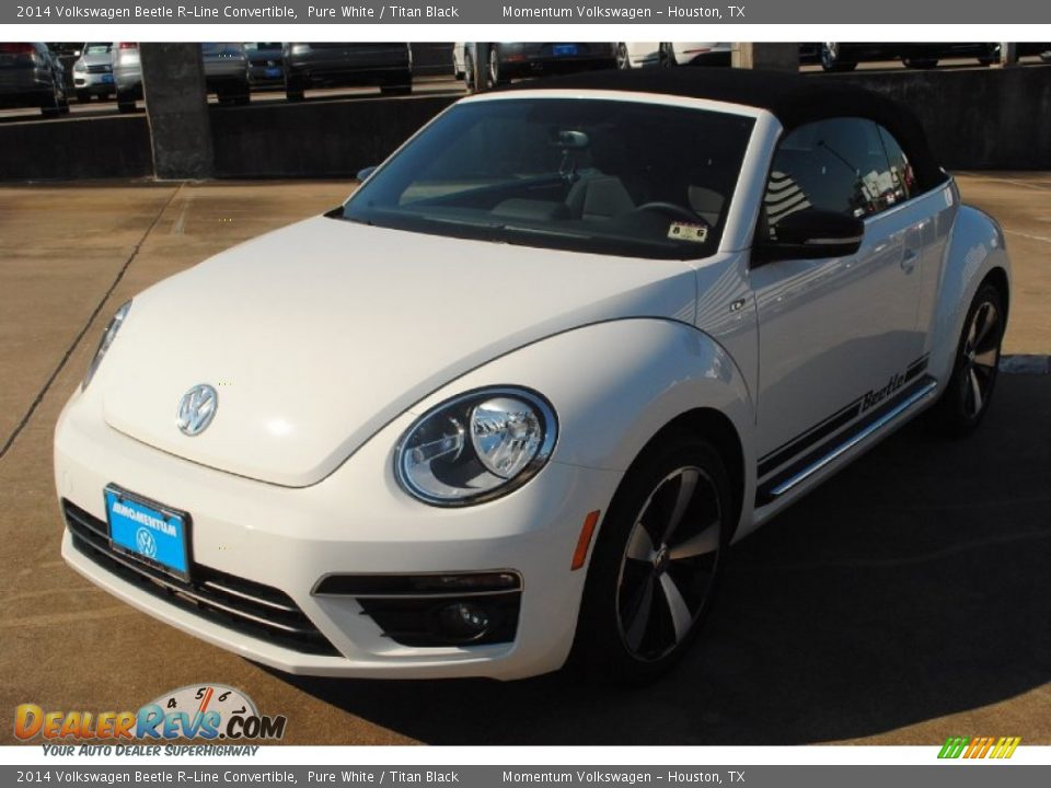 2014 Volkswagen Beetle R-Line Convertible Pure White / Titan Black Photo #5