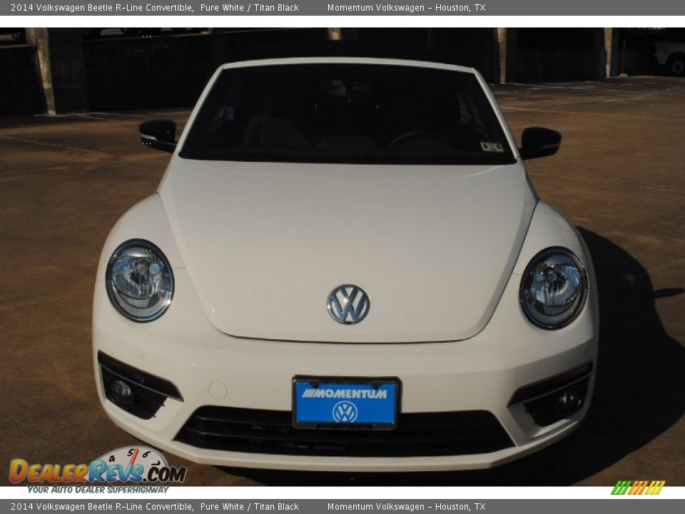 2014 Volkswagen Beetle R-Line Convertible Pure White / Titan Black Photo #6