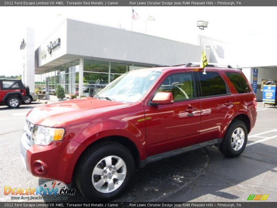 2012 Ford Escape Limited V6 4WD Toreador Red Metallic / Camel Photo #1