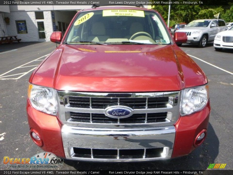 2012 Ford Escape Limited V6 4WD Toreador Red Metallic / Camel Photo #8