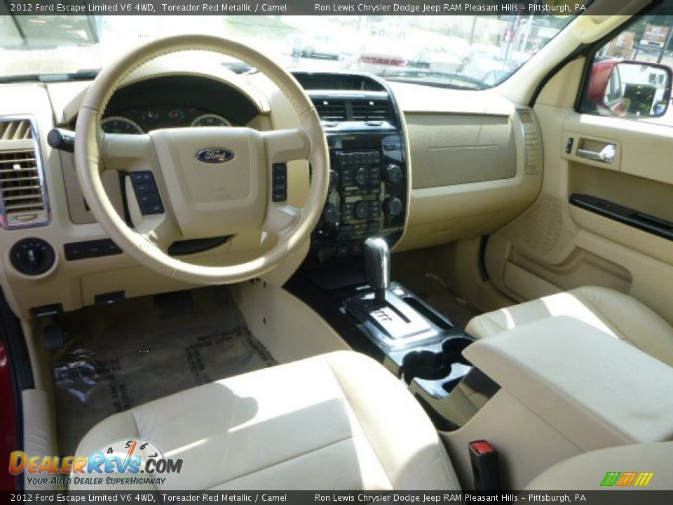 2012 Ford Escape Limited V6 4WD Toreador Red Metallic / Camel Photo #12