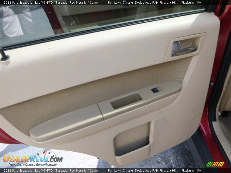 2012 Ford Escape Limited V6 4WD Toreador Red Metallic / Camel Photo #13