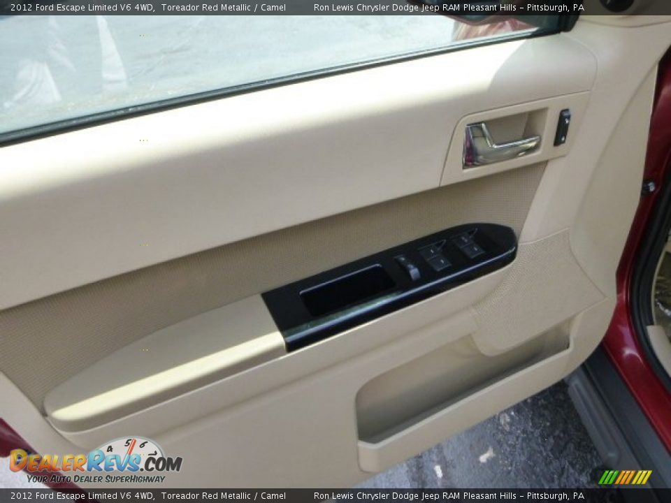 2012 Ford Escape Limited V6 4WD Toreador Red Metallic / Camel Photo #14