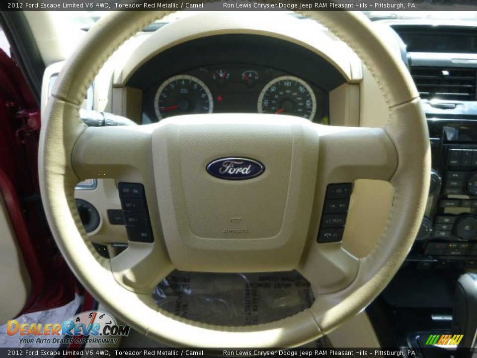 2012 Ford Escape Limited V6 4WD Toreador Red Metallic / Camel Photo #16