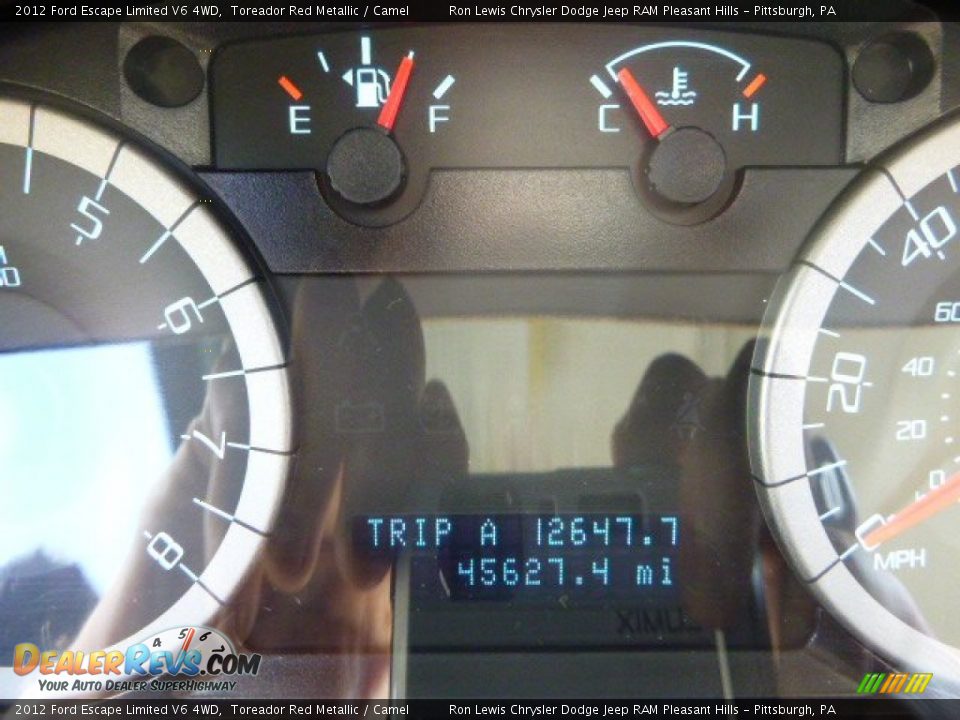 2012 Ford Escape Limited V6 4WD Toreador Red Metallic / Camel Photo #20