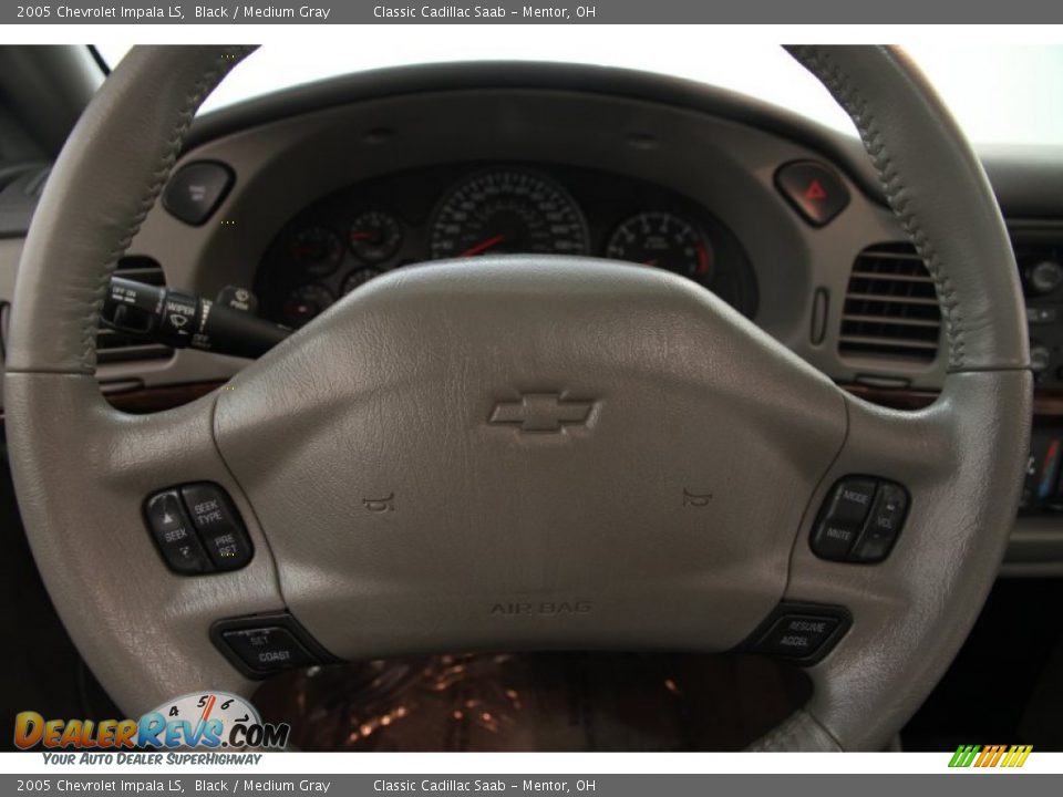 2005 Chevrolet Impala LS Black / Medium Gray Photo #6