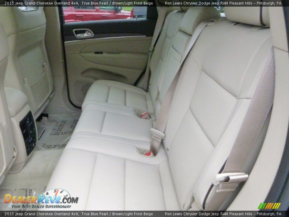 2015 Jeep Grand Cherokee Overland 4x4 True Blue Pearl / Brown/Light Frost Beige Photo #13