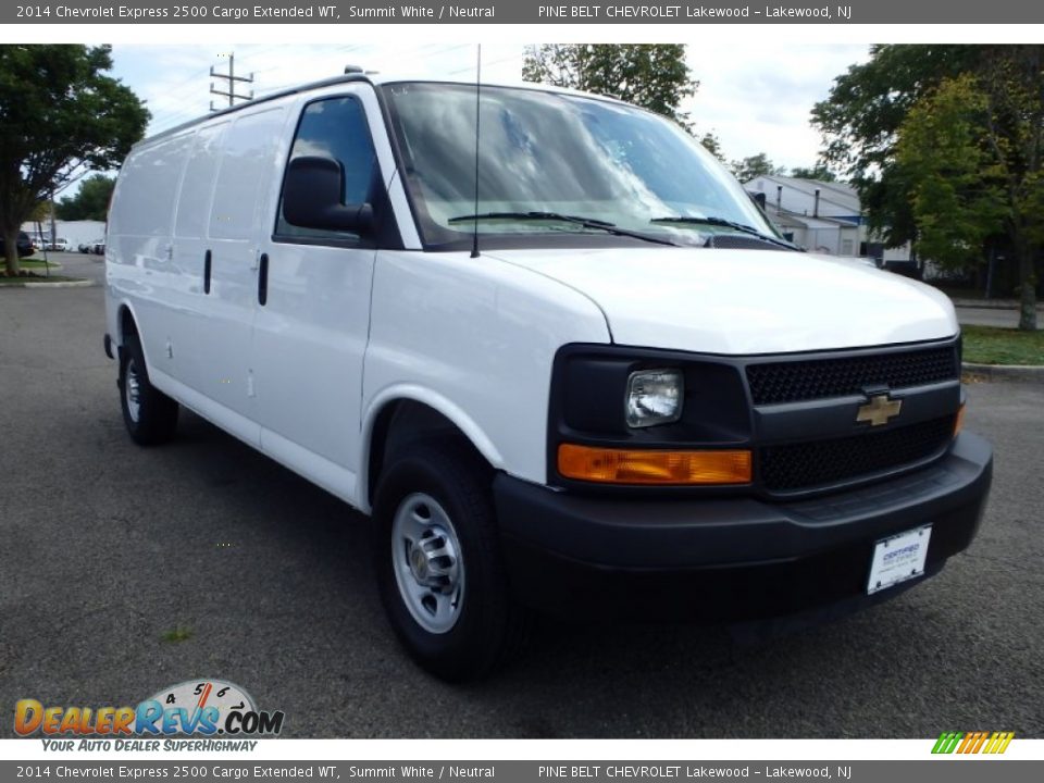 2014 Chevrolet Express 2500 Cargo Extended WT Summit White / Neutral Photo #3