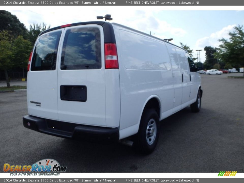 2014 Chevrolet Express 2500 Cargo Extended WT Summit White / Neutral Photo #5