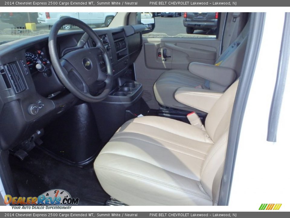 2014 Chevrolet Express 2500 Cargo Extended WT Summit White / Neutral Photo #9