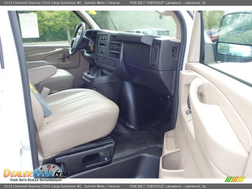 2014 Chevrolet Express 2500 Cargo Extended WT Summit White / Neutral Photo #10